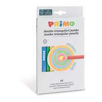 PRIMO - 12 Jumbo kleurpotlood 3-zijdig ø5.5mm in doos