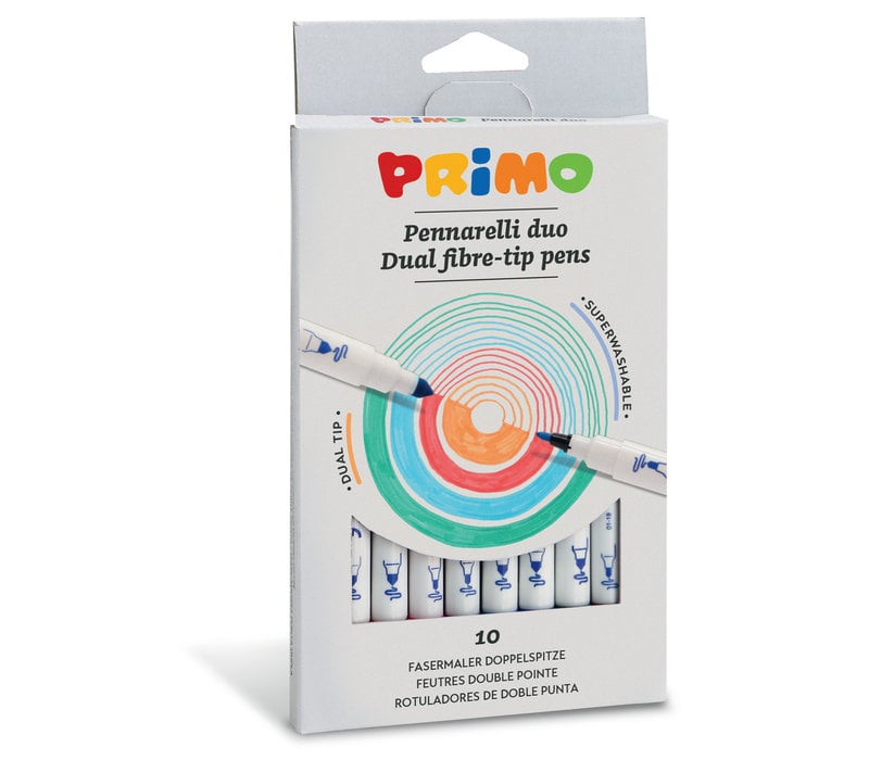 PRIMO - Viltstift Duo ø2mm en ø4,6mm in doos