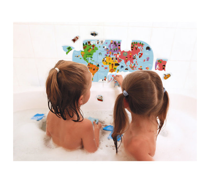 Janod - Badspeelgoed Wereldkaart