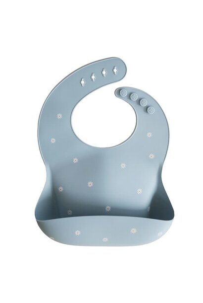 Mushie - Silicone Bib White Daisy