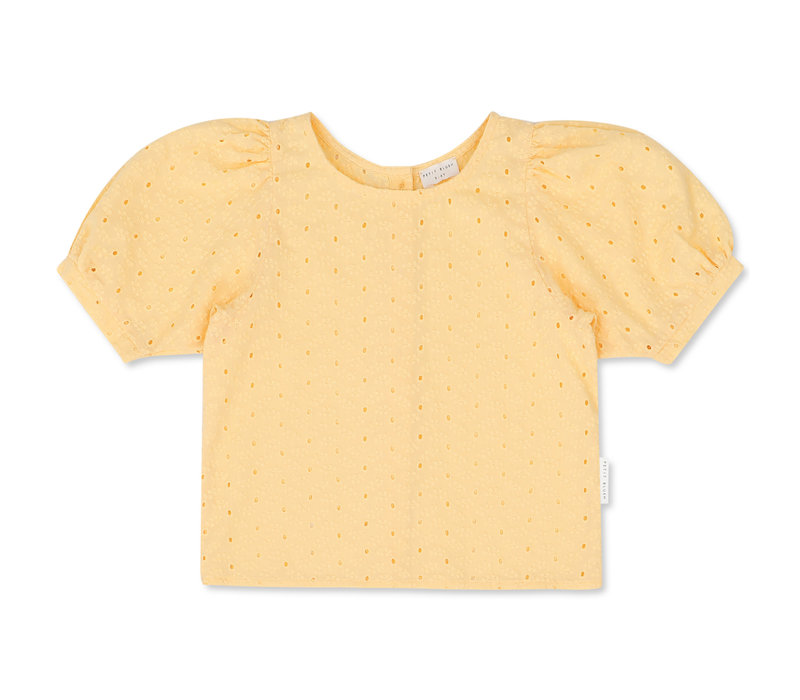 Petit Blush - Puff sleeve blouse golden sun