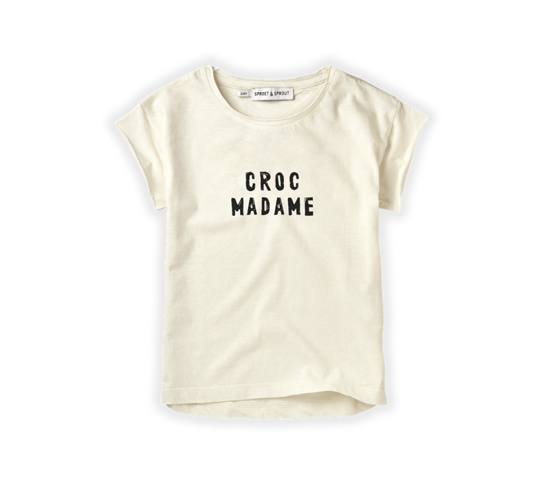 Sproet & Sprout - T-shirt croc madame Summer white