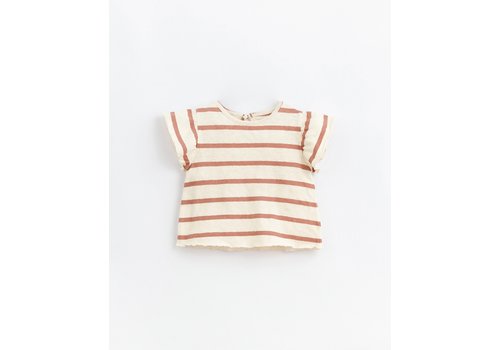 Play Up Play up - Striped Jersey T-Shirt red clay R271P 2AK11052