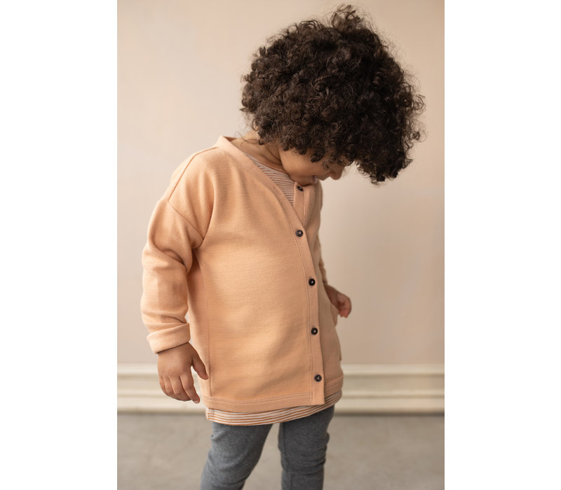 Phil & Phae - Doublé jersey Cardigan rose tan - 11/12 year