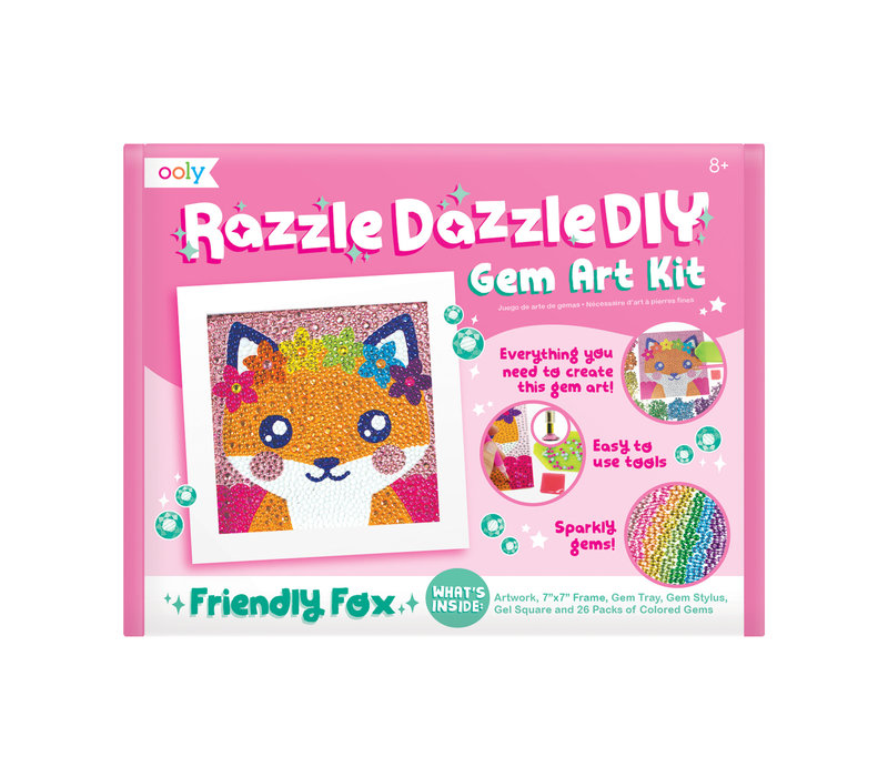 Ooly – Razzle Dazzle Gem Art Kit – Friendly Fox