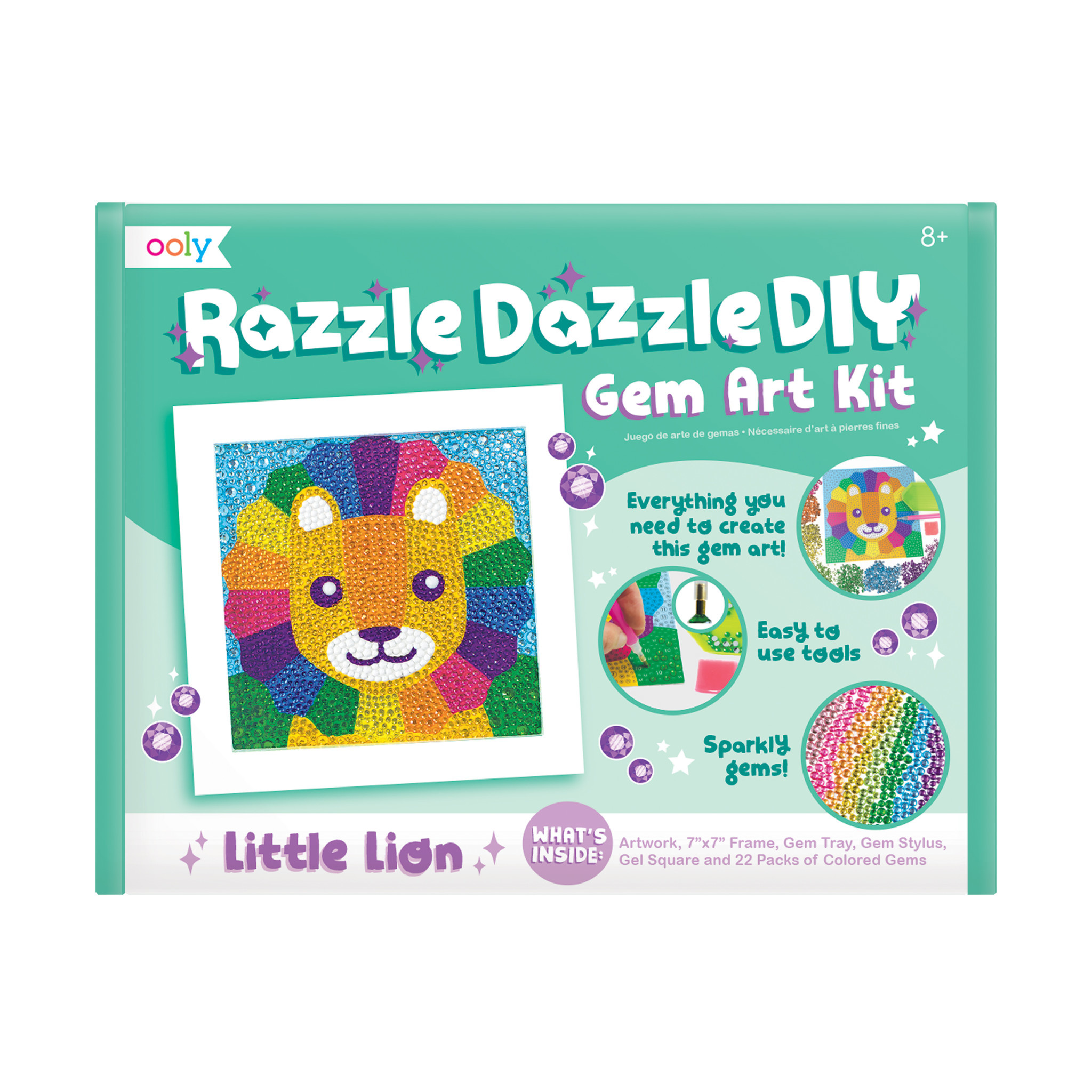 Ooly – Razzle Dazzle Gem Art Kit – Little Lion-1