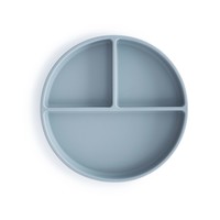 Mushie - Silicone Plate Powder Blue