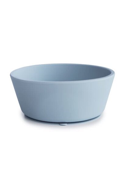 Mushie - Silicone Bowl Powder Blue met zuignap