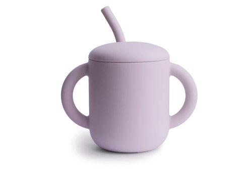 Mushie Mushie - Training cup + straw soft lilac