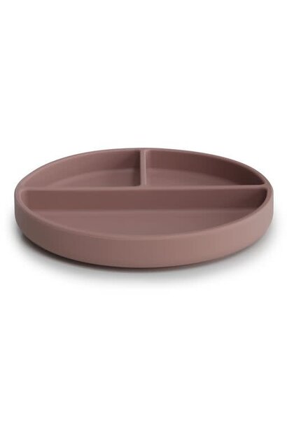 Mushie - Silicone Plate Cloudy Mauve