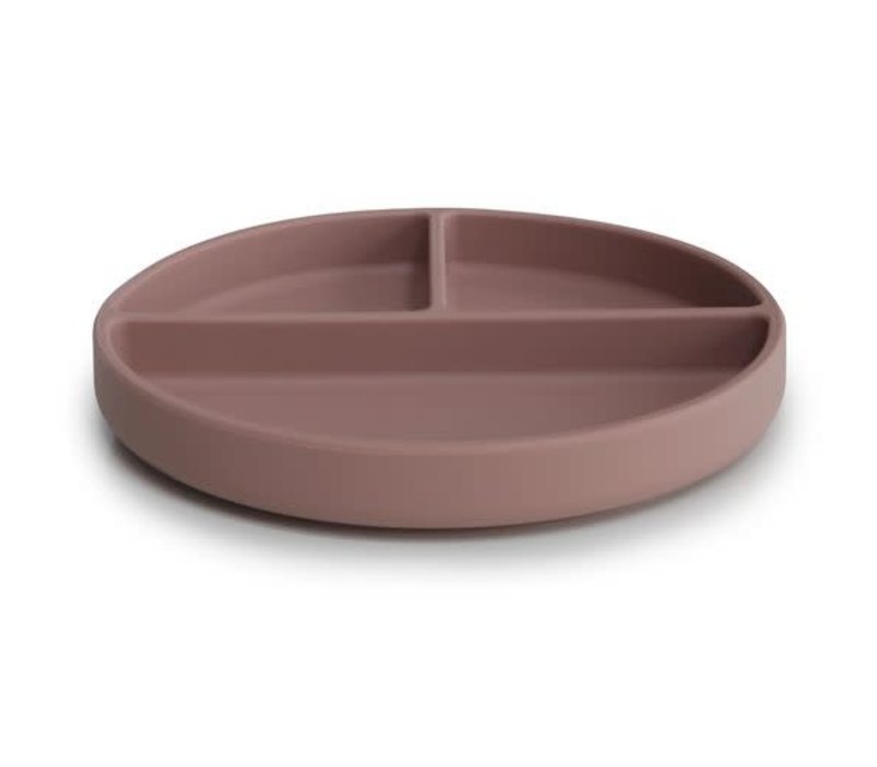 Mushie - Silicone Plate Cloudy Mauve