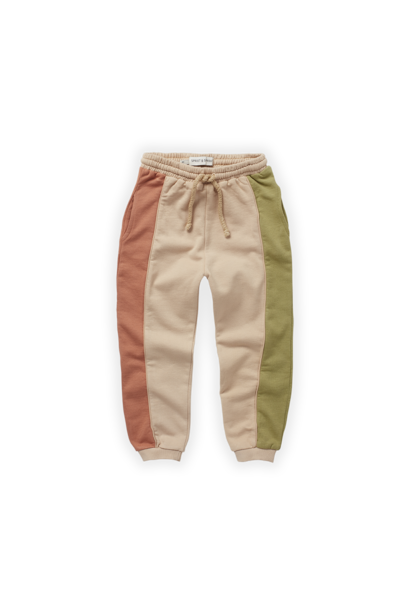 Sproet & Sprout - Track pants colourblock Biscotti - 10 year