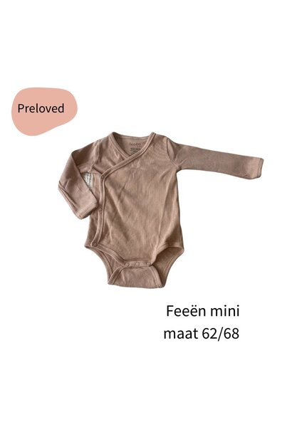 Feeën Mini romper licht roze maat 62/68