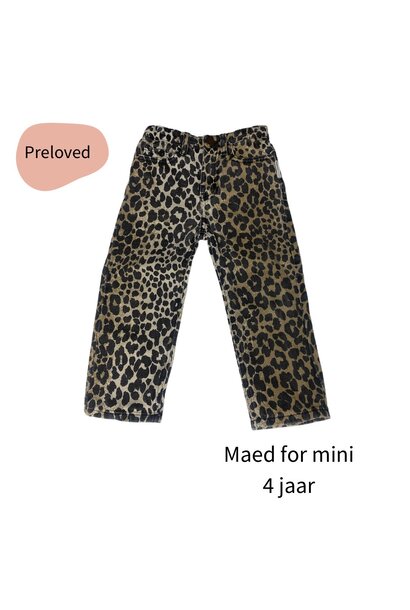 Maed for mini leopard jeans maat 104