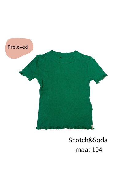 Scotch & Soda T-shirt groen maat 104