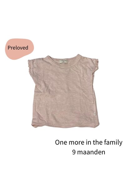 1+ in the family  tshirt rose  maat 74