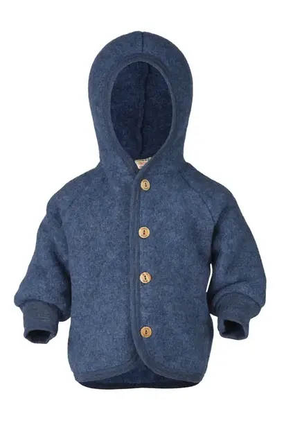 Hooded Jacket - Blue melange