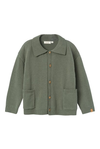Theo loose knit card agave green 13225533