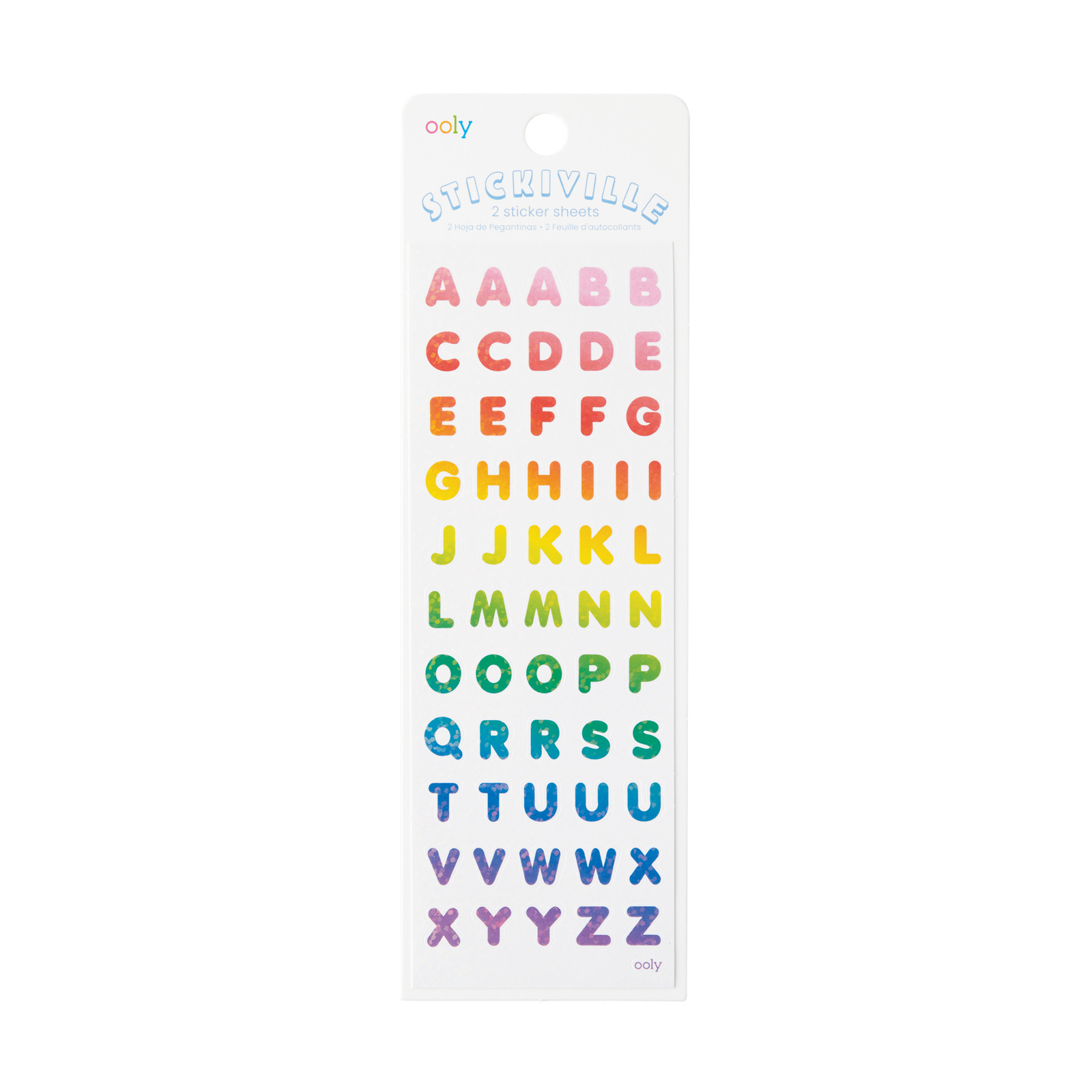 Stickiville Stickers – Skinny – Rainbow Letters-1