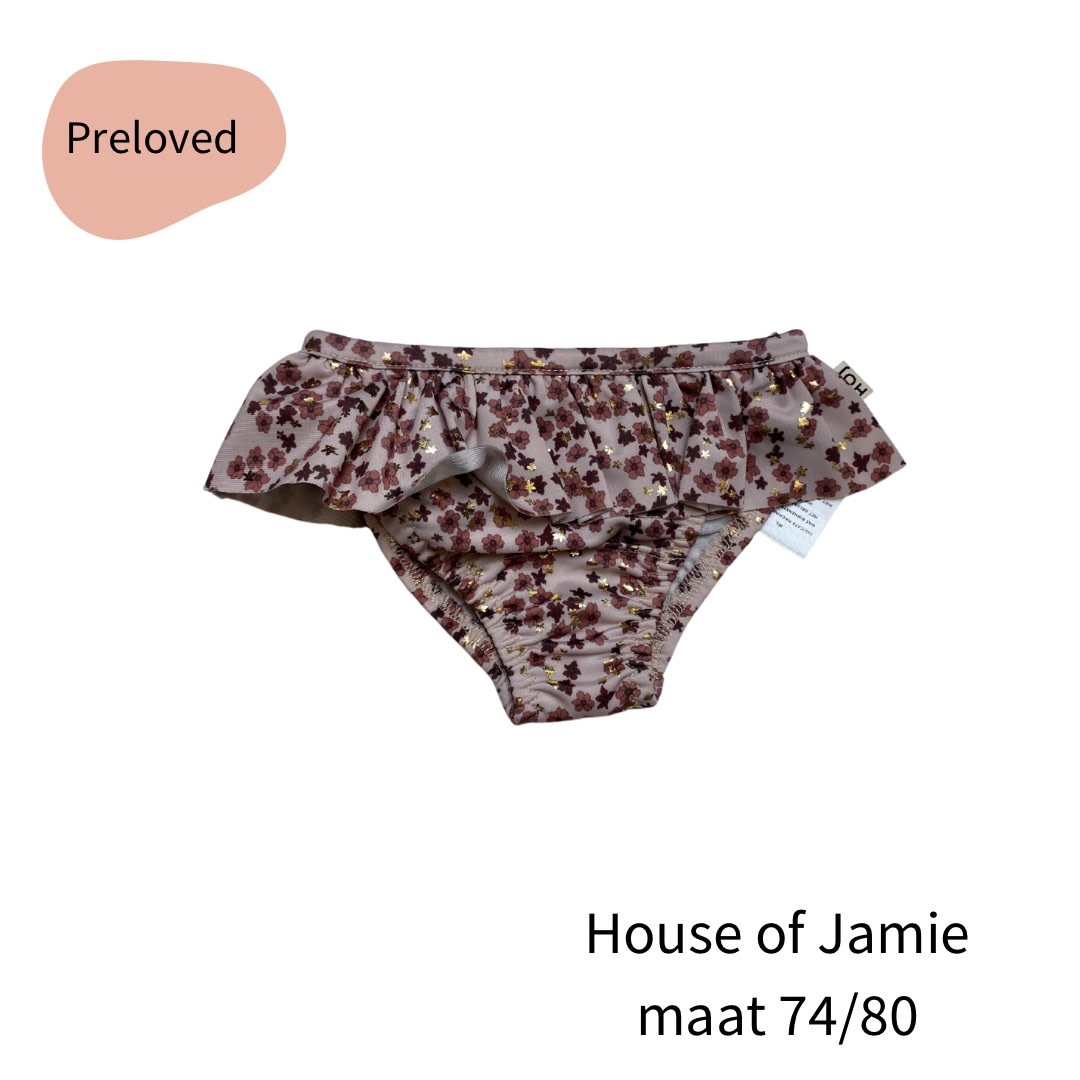 House of Jamie swimpants ruffles (nieuw!) maat 74/80 (valt kleiner)-1