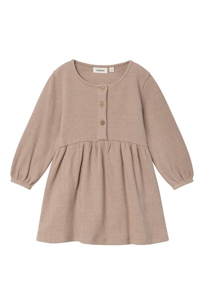 Sophia Loose Dress Nougat - kids - maat 110