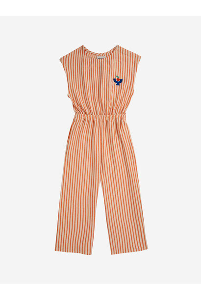 Vertical Stripes overall orange