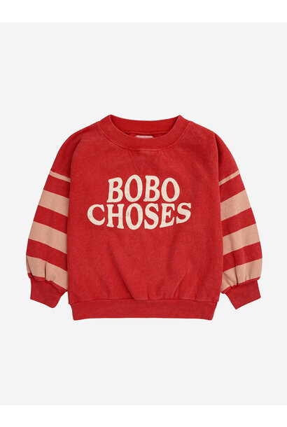 Bobo Choses stripes sweatshirt red - 11/12 year