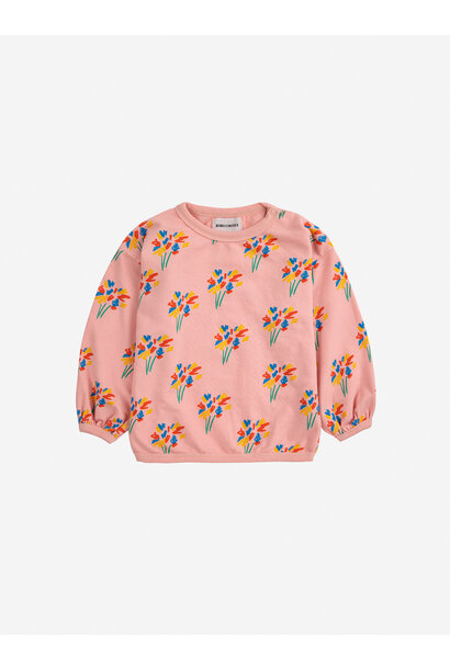 Baby Fireworks all over sweatshirt pink