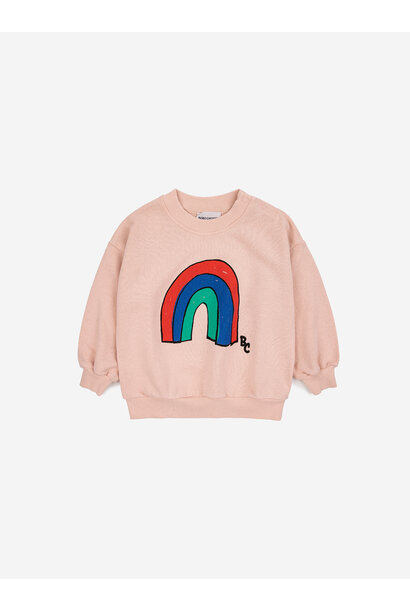 Baby Rainbow sweatshirt light pink