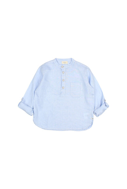Linen Kurta Shirt Placid Blue