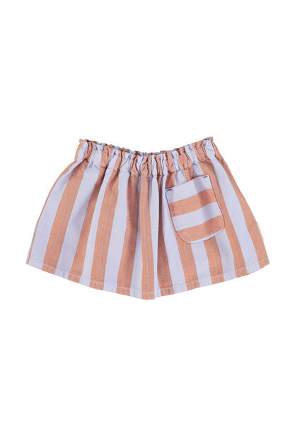 Short skirt orange & purple stripes