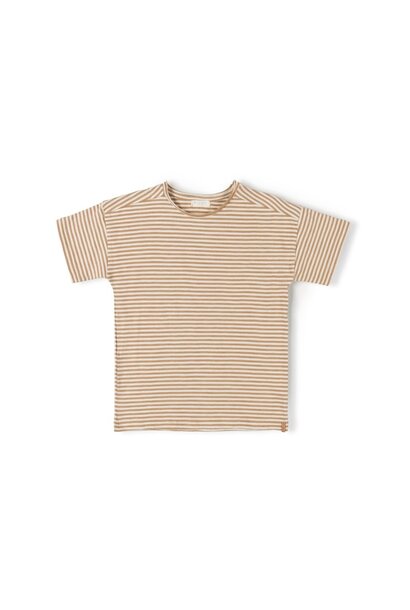 Com T-shirt Caramel stripe