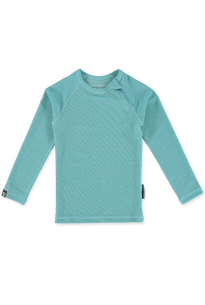 Ribbed LS Tee - Coastal Blue