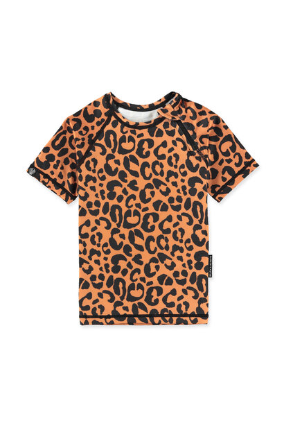 Coco Leopard Tee - Caramel