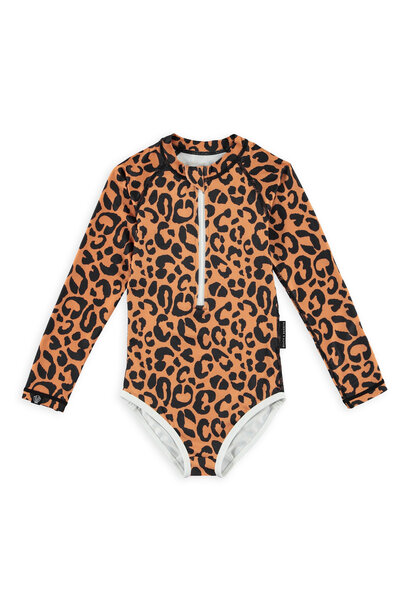 Coco Leopard Swimsuit - Caramel