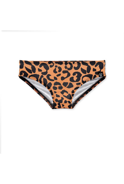 Coco Leopard Bikini Pant - Caramel