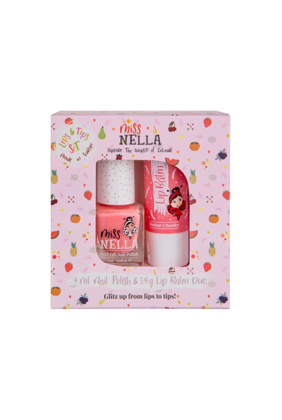 Miss Nella - Duo pack Nagellak + Lipbalm Butter Cheeks