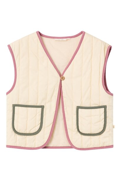 Dunna Loose vest - Wood Ash