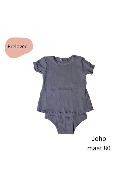 Joha t-shirt romper Lila maat 80