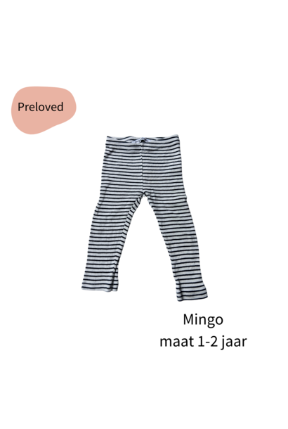 Mingo streep legging maat 1-2 jaar