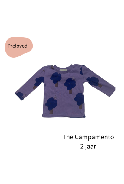 The Campamento longsleeve paars bomen 2 jaar