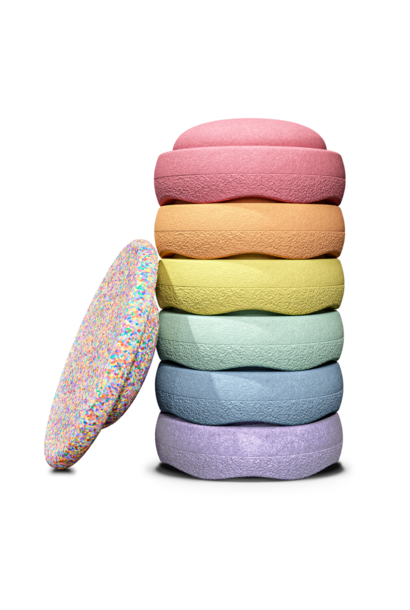 Stapelstein - Super Confetti Rainbow Set Pastel
