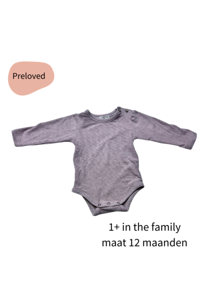 1+ in the family romper rose stripe maat 80