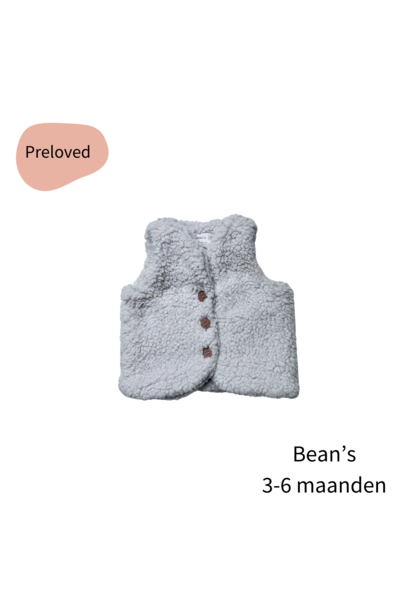 Bean's teddy gilet maat 62-68