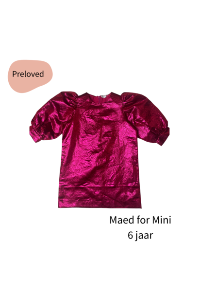 Maed for Mini dress Fuchsia Falcon maat 116