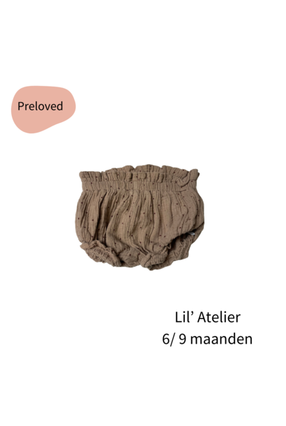 Lil'Atelier bloomer bruin maat 68-74