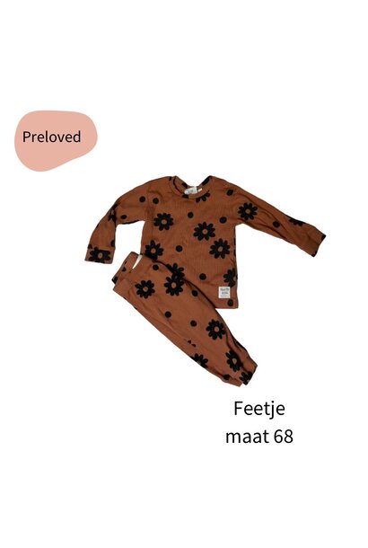 Feetje pyjama special flower maat 68