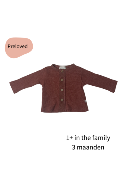 1+ in the family vestje Mio roestrood maat 62