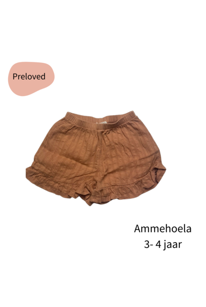 Ammehoela short camel maat 98/ 104