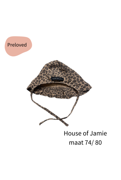 House of Jamie zomerhoedje panter maat 74/ 80